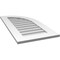Ekena Millwork Quarter Round Top Right Surface Mount PVC Gable Vent w/ 3-1/2"W x 1"P Standard Frame, 18"W x 36"H GVPQR18X3601SN - alternate 4